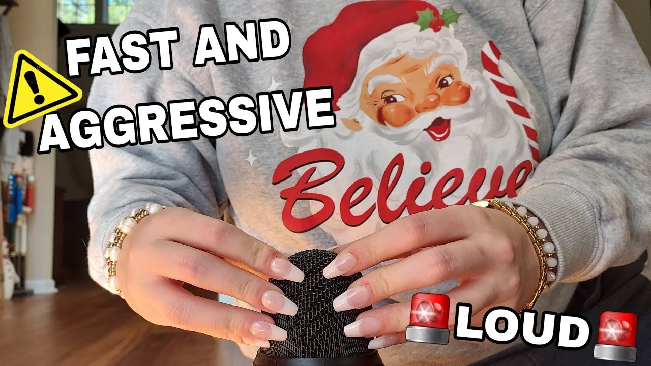 FAST AND AGGRESSIVE MIC TAPPING ONLY ASMR