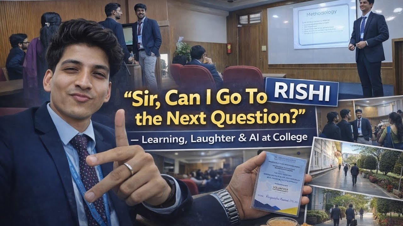👉 “Sir, Can I Go to the Next Question?” – Learning, Laughter & AI at College | #vlog |#collegelife