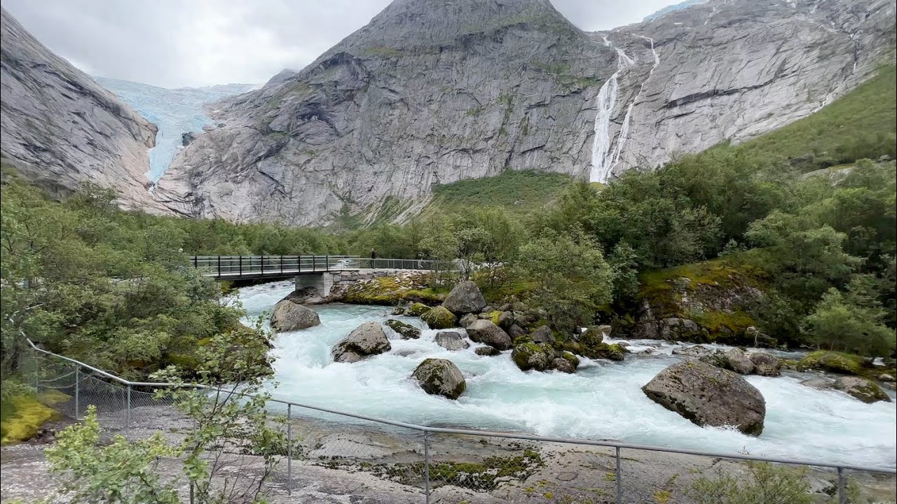 Briksdalsbre, Norway - Briksdalsbreen (Briksdal Glacier) Full Tour (2022)