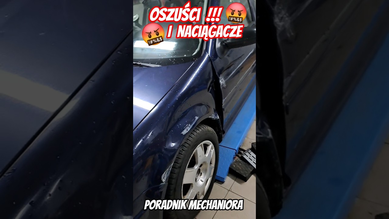 OSZUŚCI I NACIĄGACZE Z ALLEGRO #bora #vw #oszust #blacharstwo #wypadek #stłuczka #satisfyingvideo
