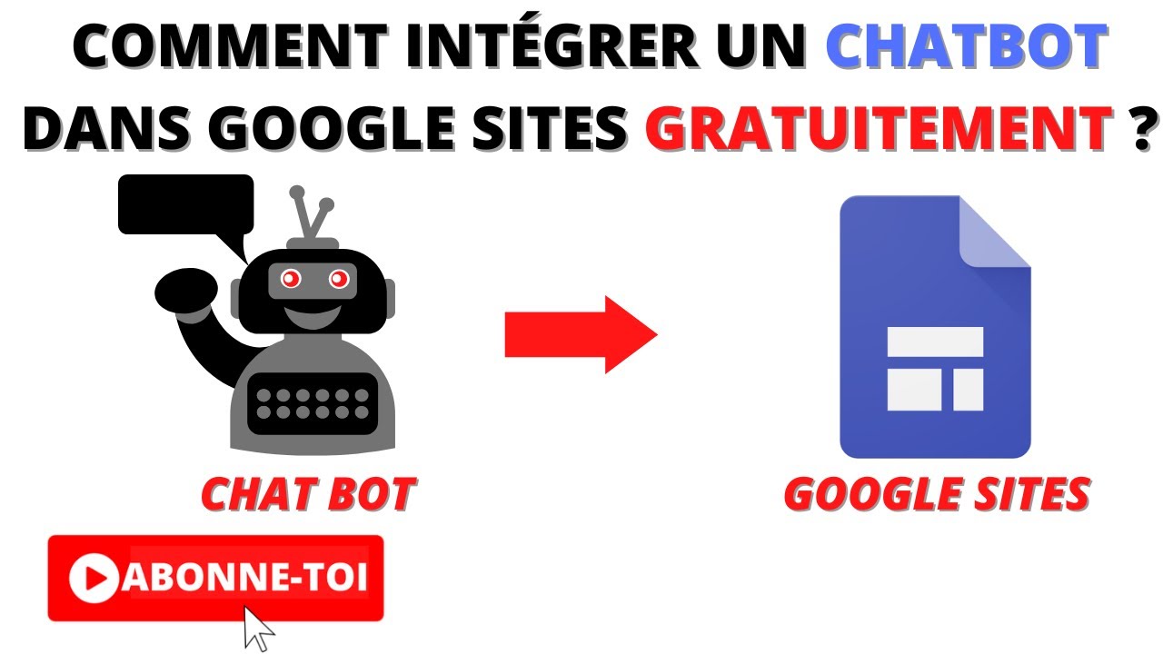 Comment intégrer un ChatBOT dans Google Sites Gratuitement ?
