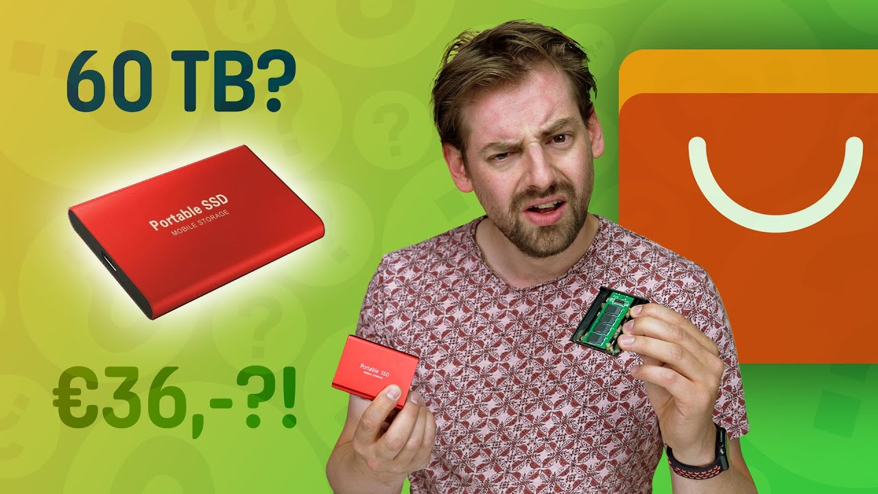 Een externe ssd van 60TB voor 35 euro? - Het kan (niet) op AliExpress