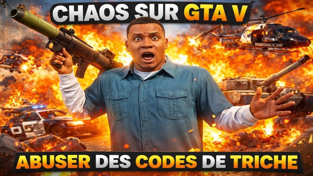 J'ai fais un chaos sur GTA V à force d'abuser des codes de triche