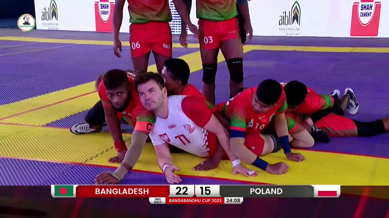 Bangladesh vs Poland Match Highlights I Bangabandhu Cup 2023 International Kabaddi Tournament