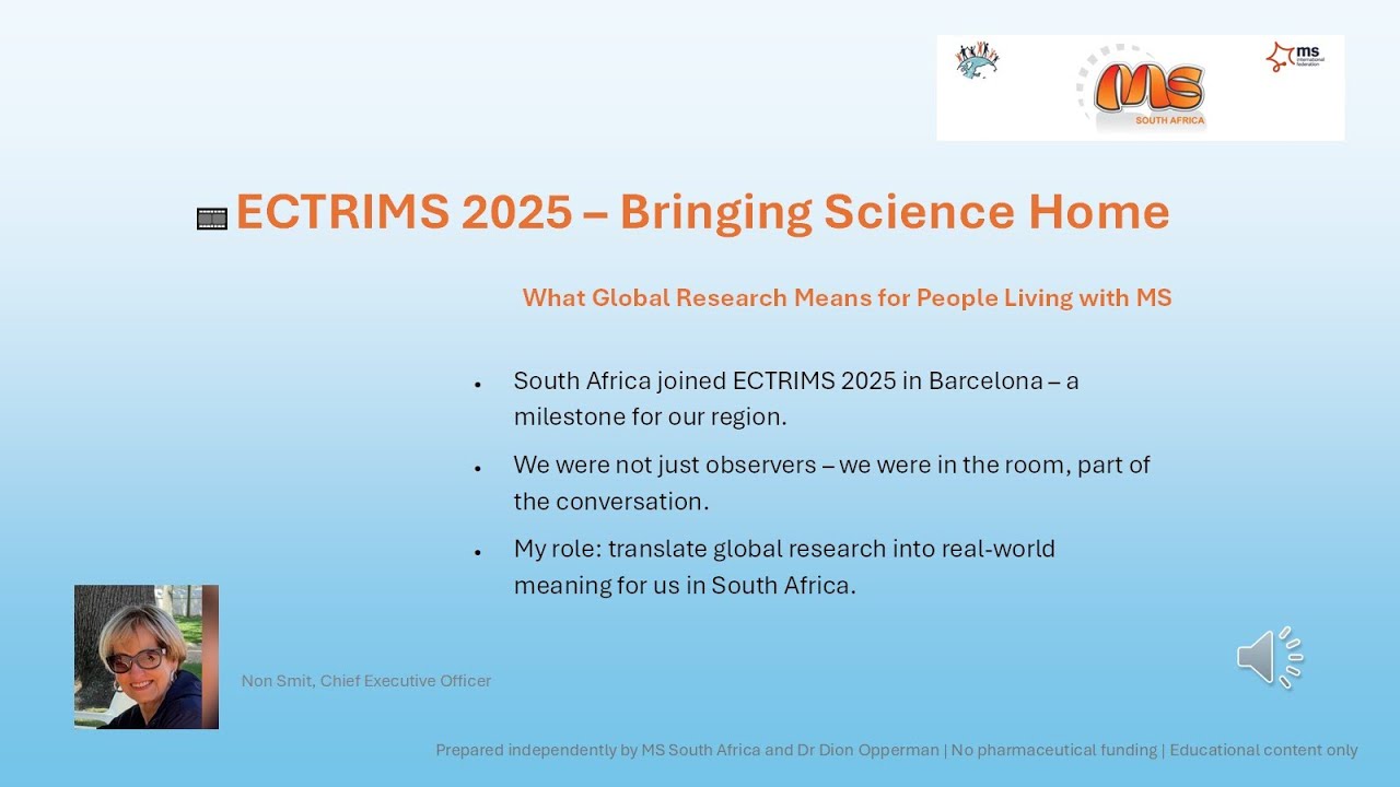 ECTRIMS 2025 – Bringing Science Home | What Global Research Means for People Living with MS