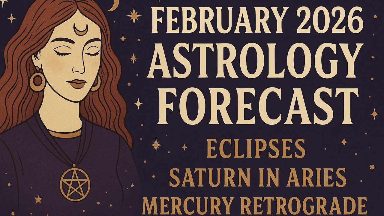 February 2026 Astrology Forecast – Eclipses, Saturn in Aries & Mercury Retrograde