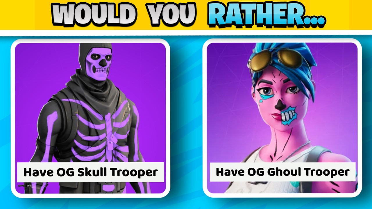 Что бы вы предпочли...Только выбор Fortnite!