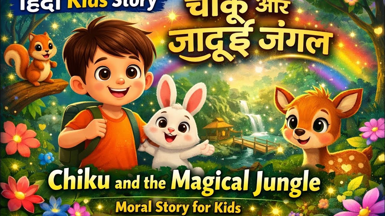 Chiku and the Magical Jungle | Hindi Moral Story | KidsAnimation