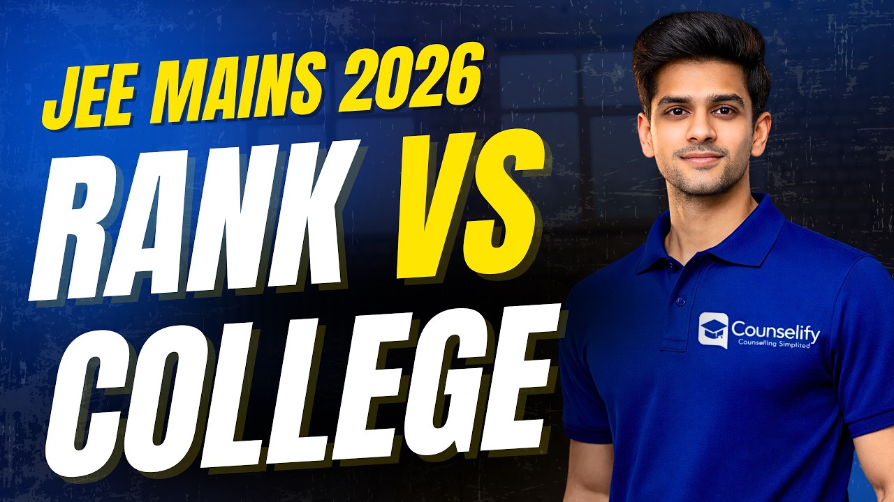 JEE Mains 2026 APRIL Marks vs Percentile vs Rank vs college | cutoff Jee mains #jee2026 #counselify