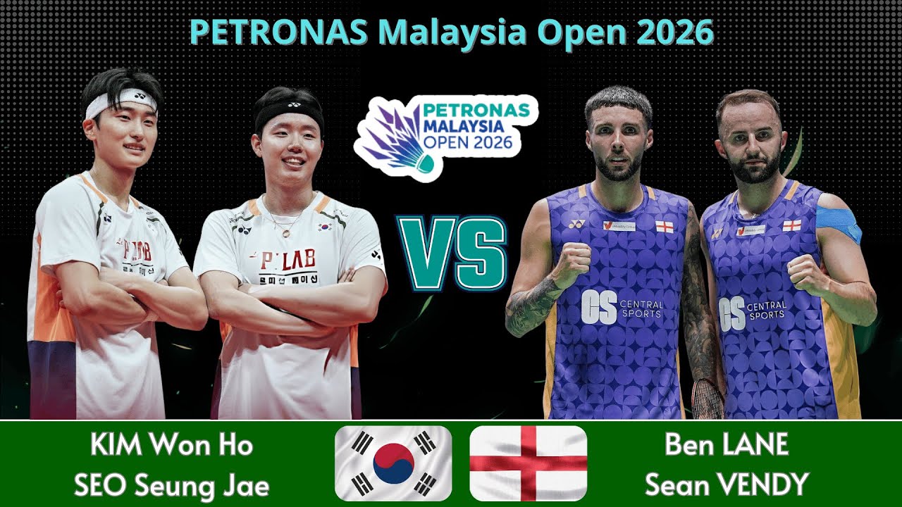 KIM Won Ho/SEO Seung Jae (KOR) vs Ben LANE/Sean VENDY (ENG) | Malaysia Open 2026 Badminton