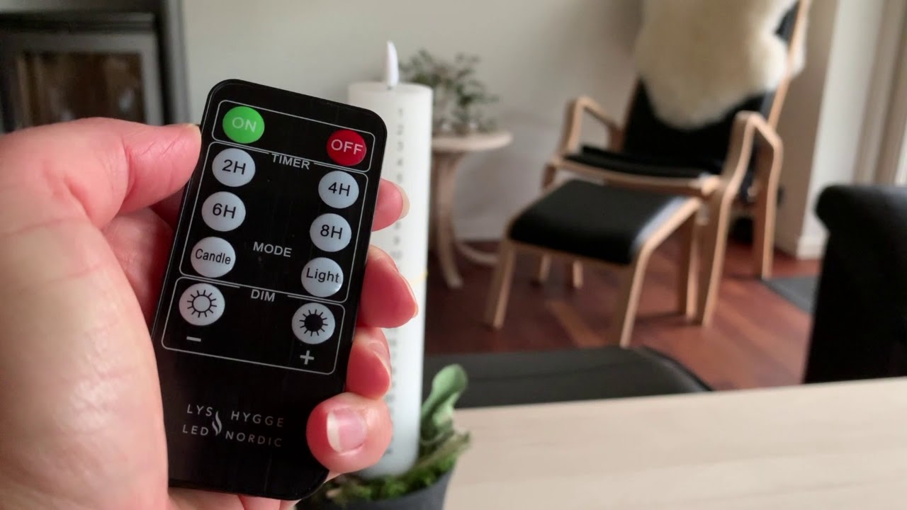 LED kalenderlys med fjernbetjening og timer