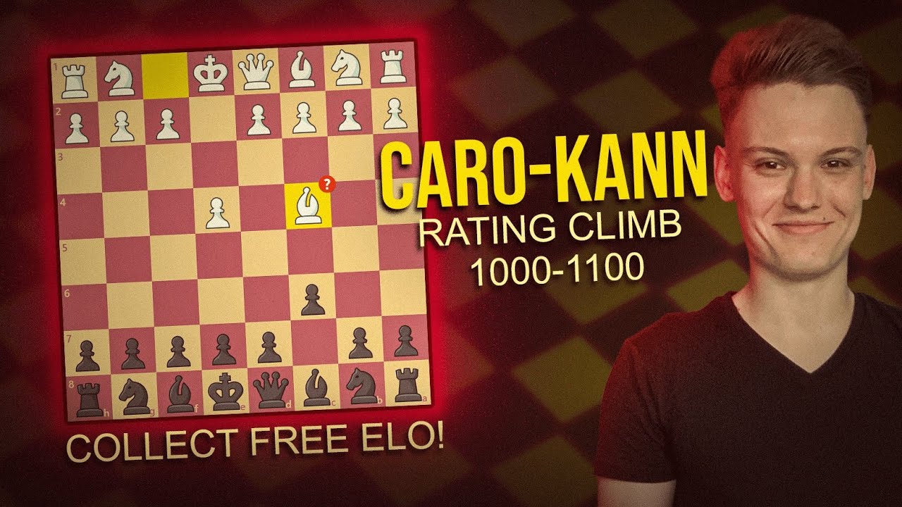 Abusing typical beginner mistakes | Caro-Kann ONLY Rating Climb