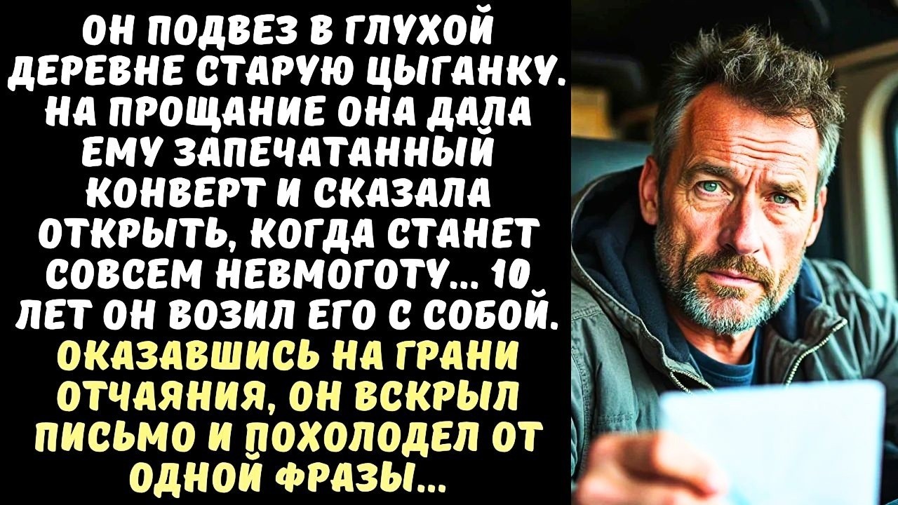 ДАЛЬНОБОЙЩИК подвез СТАРУШКУ, а она дала ему письмо, которое он не решался открыть 10 лет...
