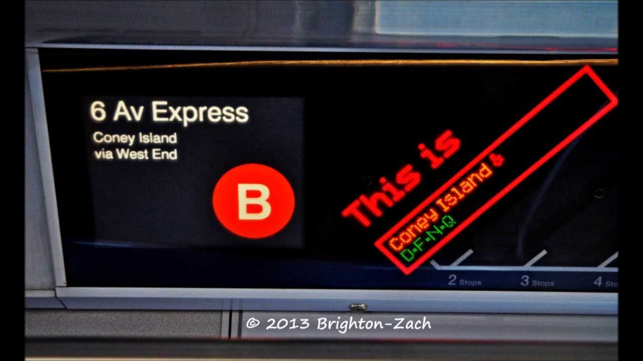 MTA NYC Subway R160 B Train FIND via the 4 Av & West End Lines
