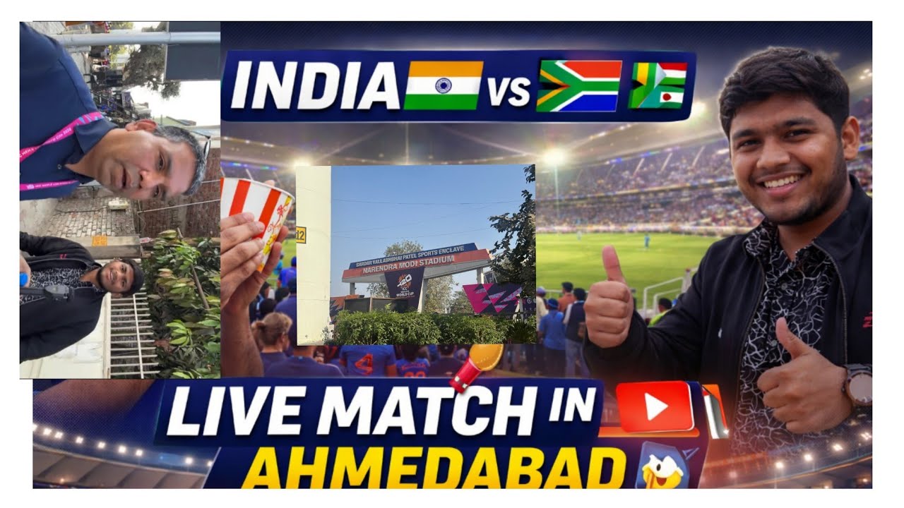 India 🇮🇳 vs South Africa 🇿🇦 Live Match in Ahmedabad 😱 | Narendra Modi Stadium Experience @Vimalwa   