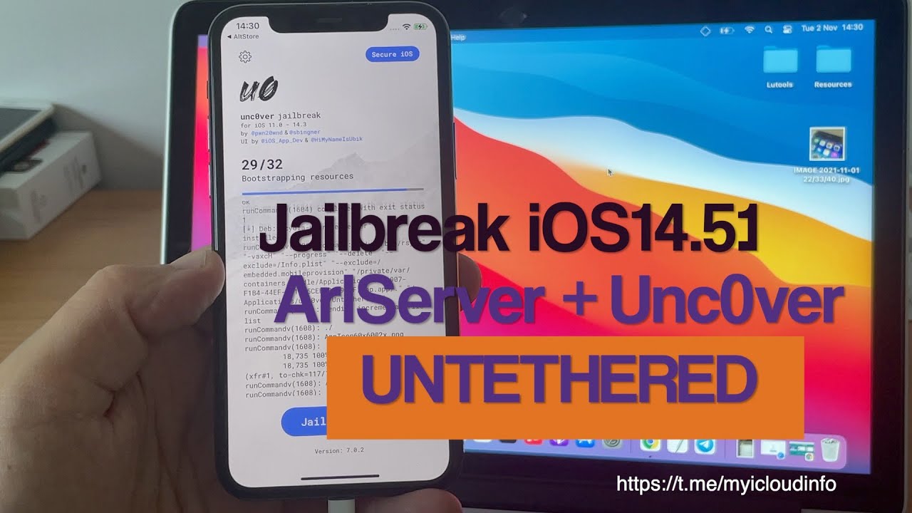 New Jailbreak unc0ver v7.0.2 iOS 14.4 -14.5.1 Untethered / iphone 11 iPhone 12 XR & XS
