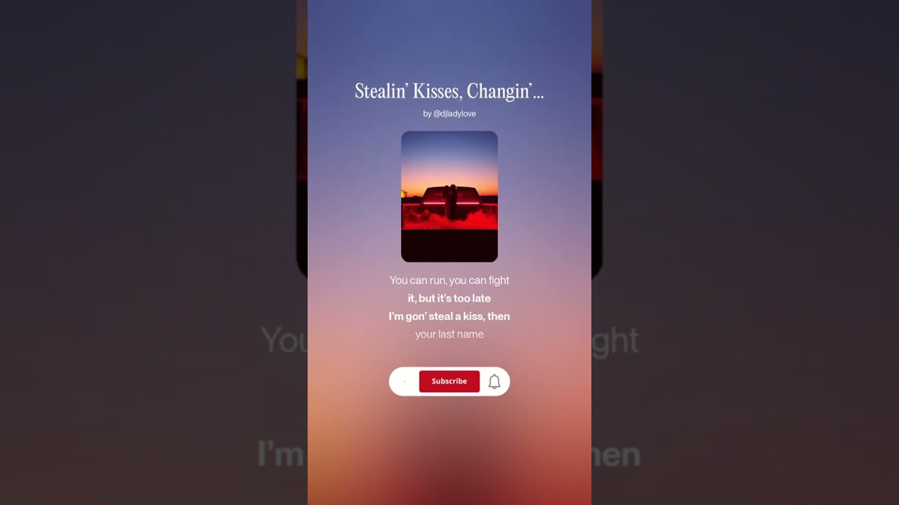 Stealing Kisses, Changing Last Names 💍🔥 | DJ Lady Love (Official Audio)