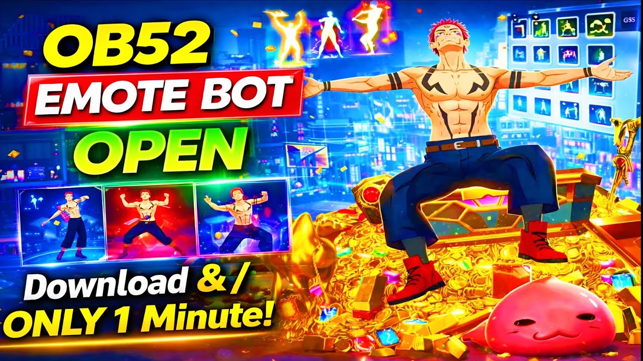 Free Fire OB52 Emote Bot App Explained 🔥 | Download & Open in 1 Minute | Full Use Guide