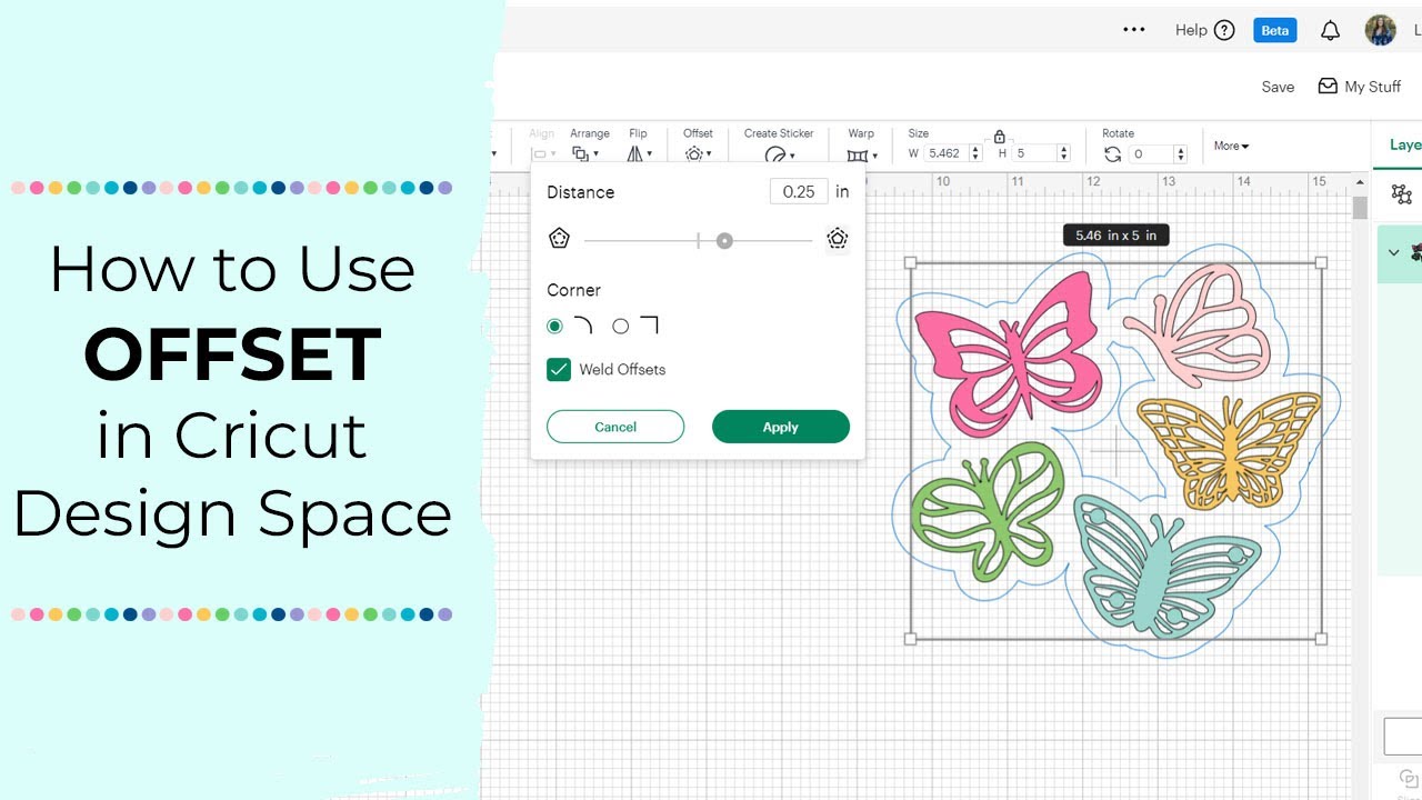How to Use Offset in Cricut Design Space