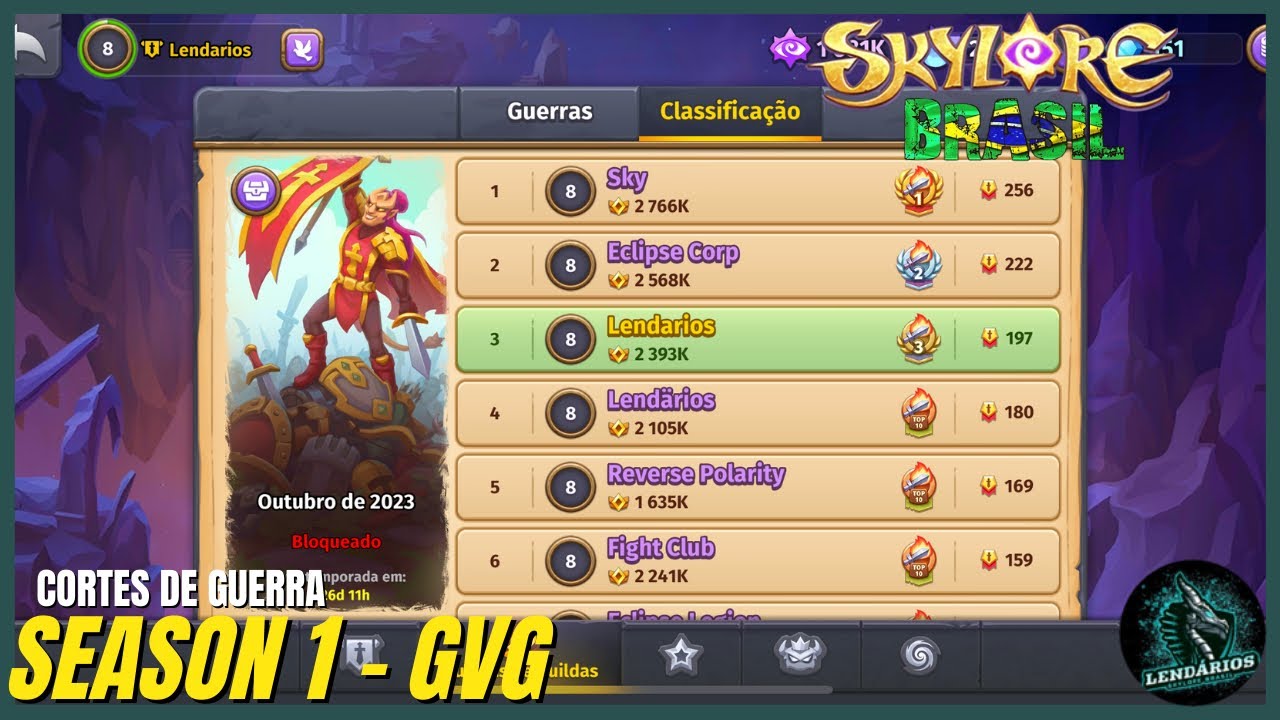 Skylore Online | 1ª Temporada GvG! Cortes da Guerra 👺