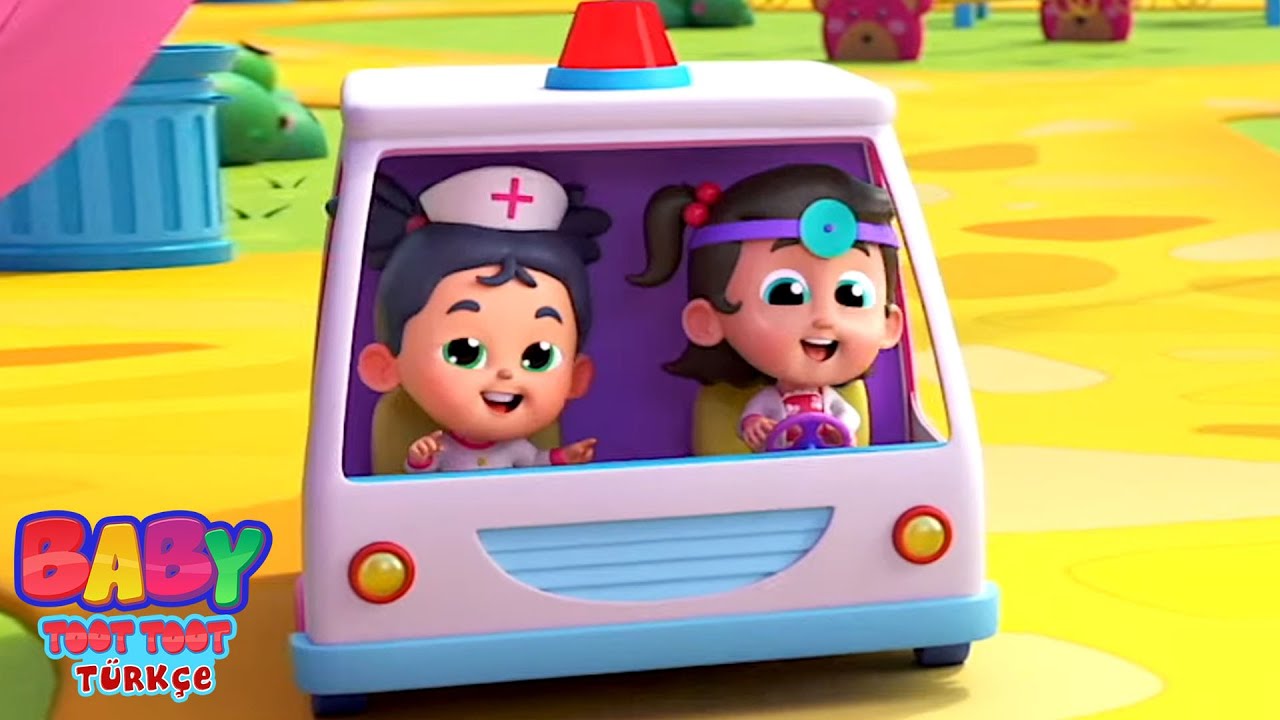 Ambulansın Tekerlekleri çocuk şarkısı Eğitici Video - Baby Toot Toot