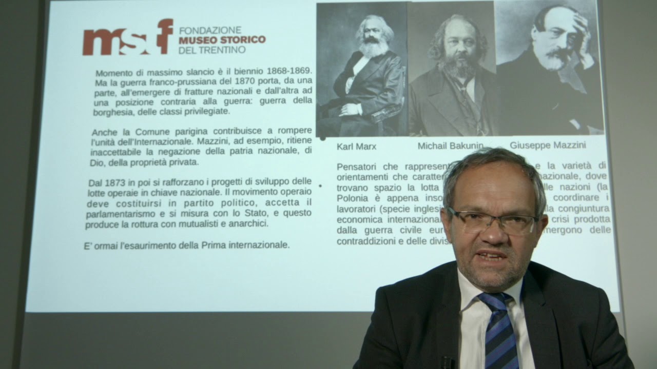 Lezione 85. Dalla Prima alla Seconda Internazionale. Didattica on line FMST
