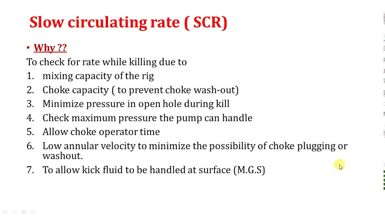 10 IWCF slow pump rate