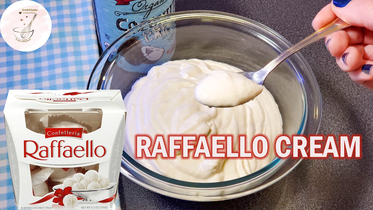 HOW TO MAKE Raffaello Cream | Jak zrobić krem Raffaello?| ASMR Recipe | CreEATable Pola's Kitchen 🇺🇸