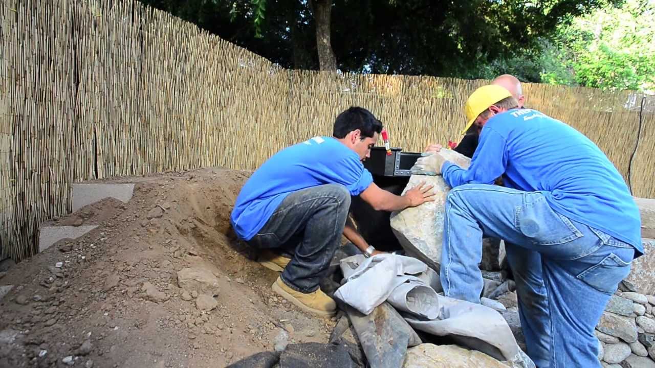 How to build a Fish Pond - Part 12 | Waterfall Construction (1 of 4)