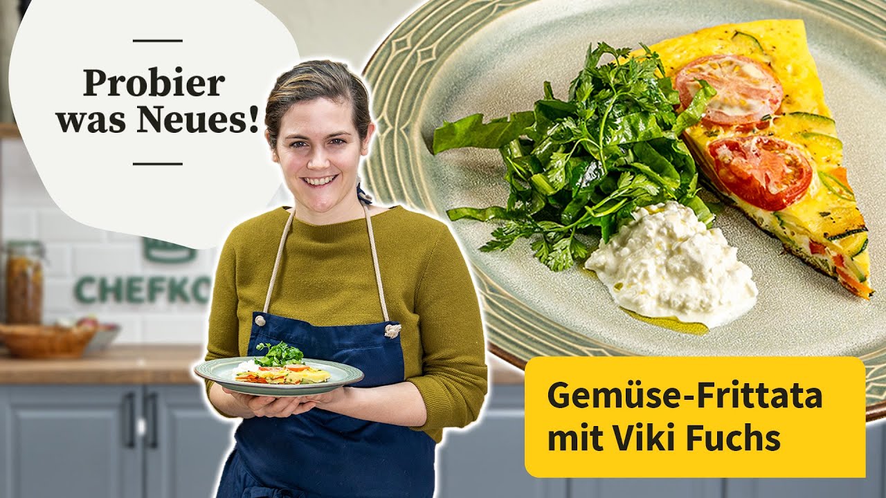 Viki macht Gemüse-Frittata – schnelles Abendessen low carb | Probier was Neues! | Chefkoch