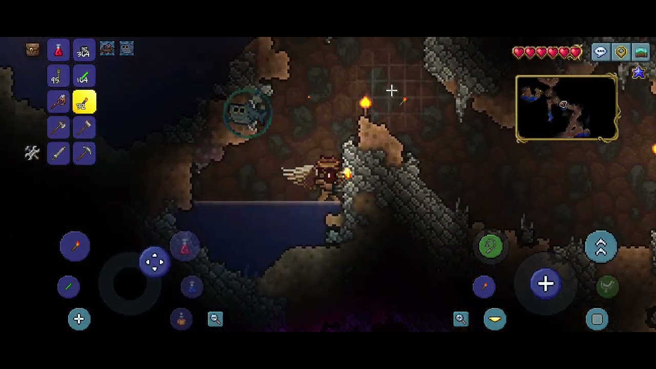 Trying to explore the caves but the spiders are annoying...