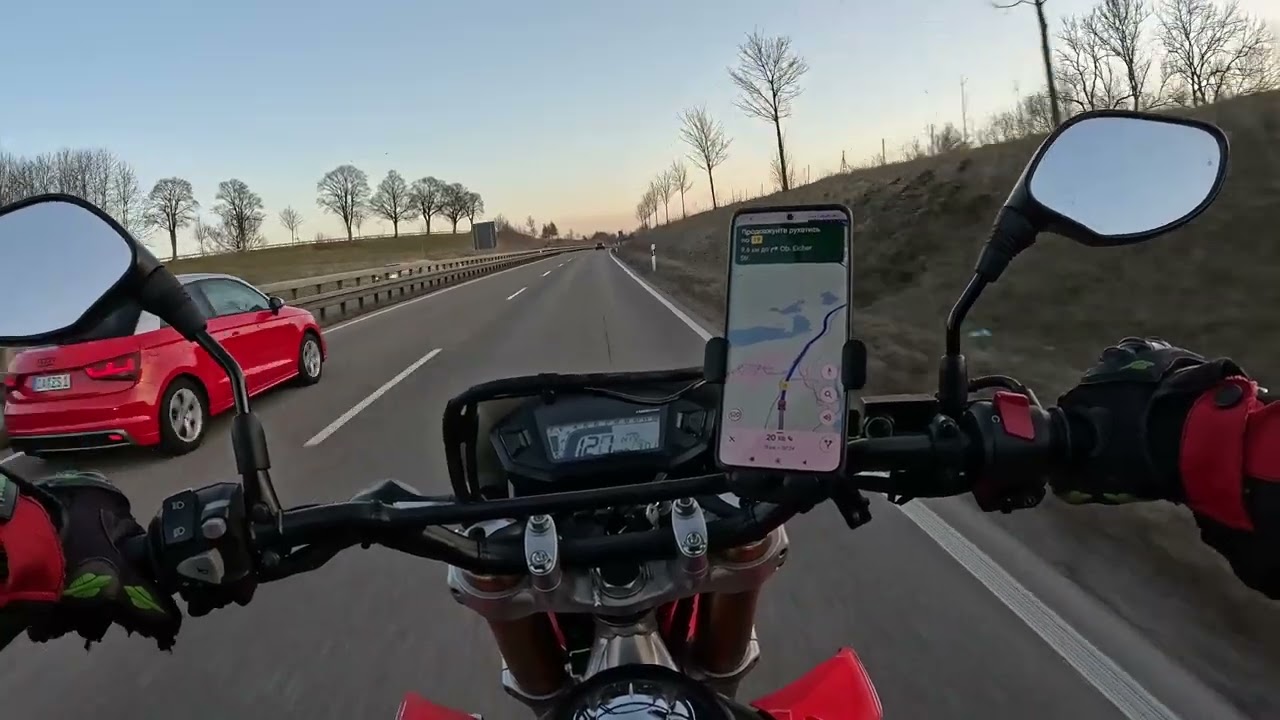 Honda CRF250L - первый выезд в сезоне 2025 года. Тест-драйв на автобане