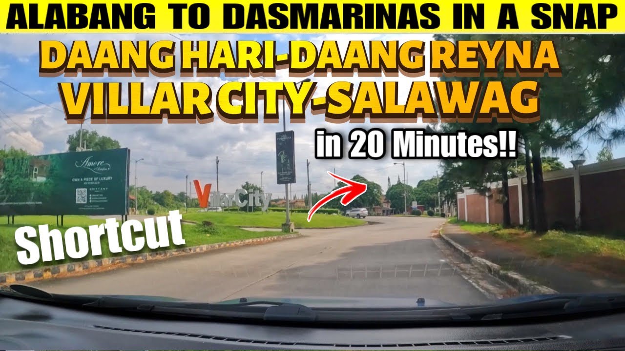 WOW ! ALABANG to PALIPARAN PINABILIS PA ! DAANG HARI-DAANG REYNA-VILLAR CITY-SALAWAG SHORTCUT