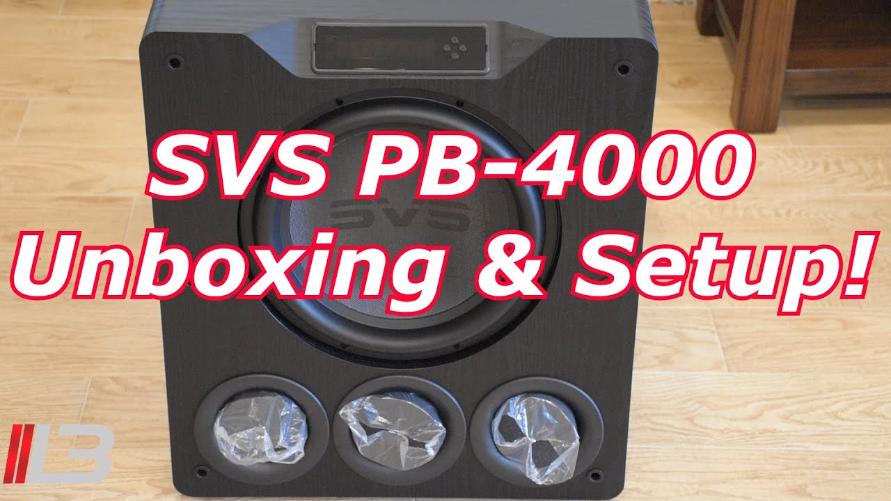New SVS PB-4000 Subwoofer Unboxing & Setup!! Watch The Driver Work!