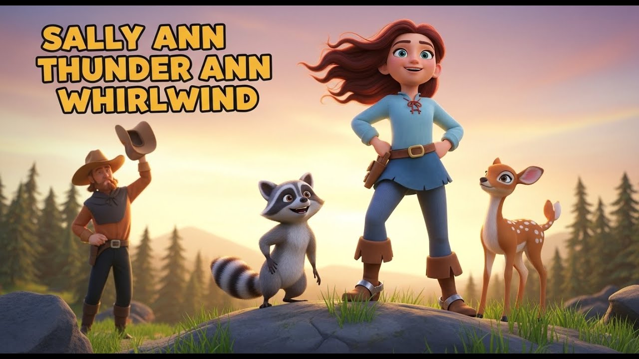Sally Ann Thunder Ann Whirlwind | The Strongest Girl in the Wild Frontier | Moral Story for Kids