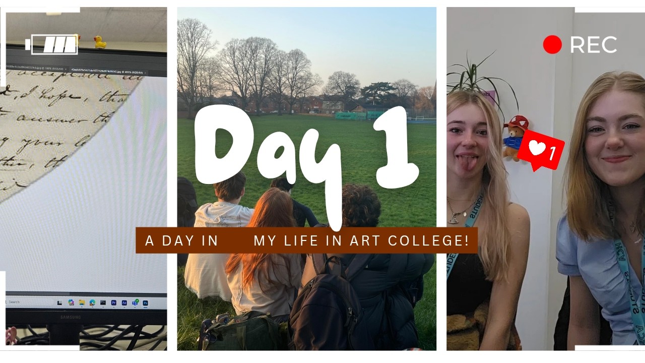 Day in a life of an Art college student! DAY 1