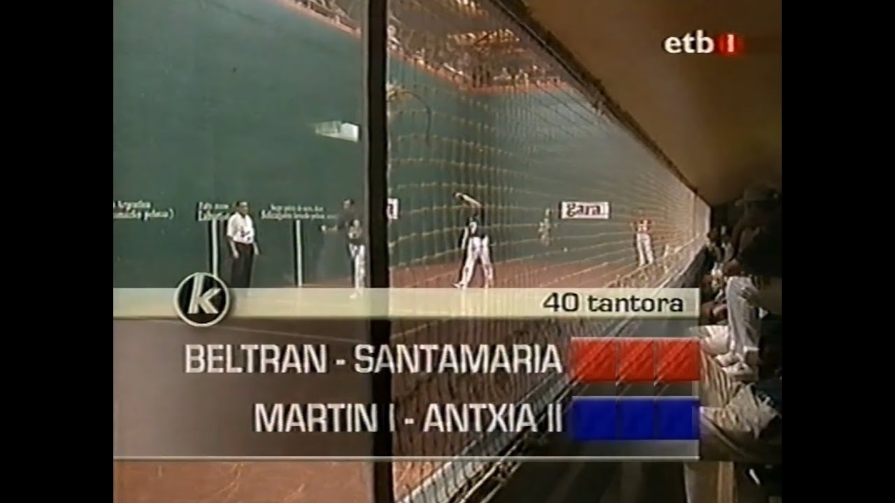 BELTRAN - SANTAMARIA vs MARTIN I - ANTXIA II (Maitena · 2001) Mano trinquete