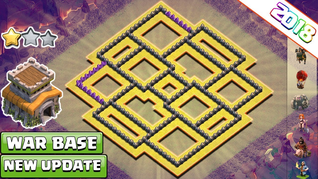 NEW! Clash of Clans Town Hall 8 (TH8) War Base 2018 !! NEW TH8 War Base Layout &ndash; Clash of Clans