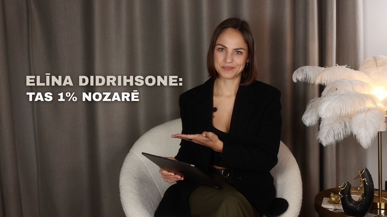 Elīna Didrihsone: tas 1% nozarē