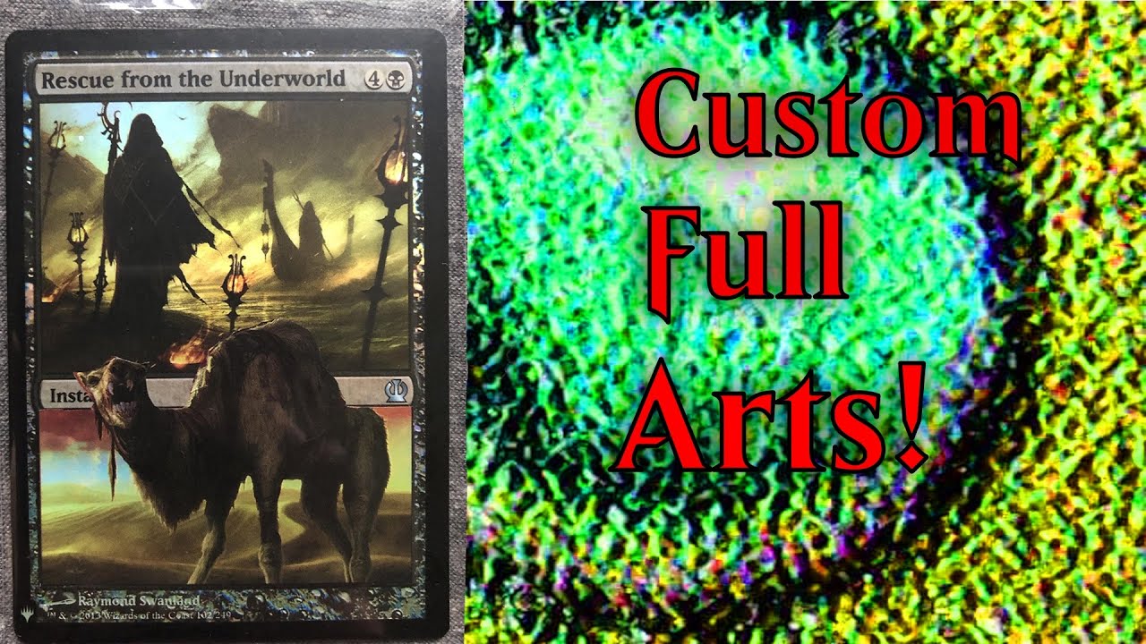 Foil Peel Full Art Altered Cards, Make Art Pop out of the Textbox! How to Foil Peel Tutorial