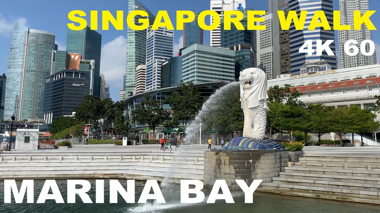 Morning walk at Marina Bay Singapore from Jubilee Bridge to the Promontory (August 2021)