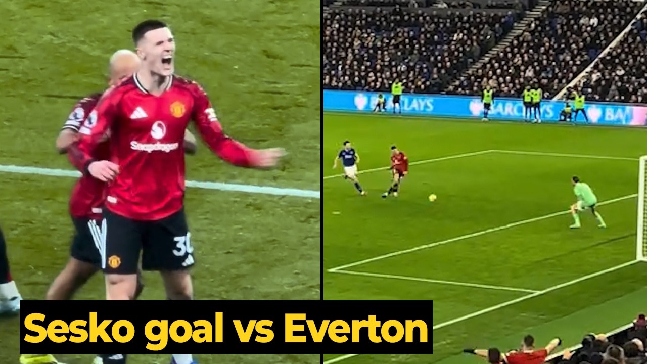 Benjamin Sesko goal vs Everton | Manchester United vs Everton highlights