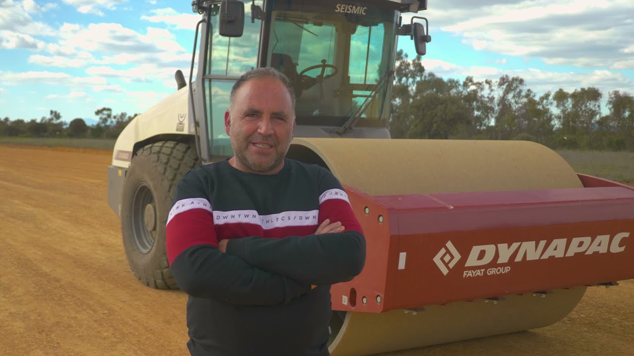 Rodillos SEISMIC de Dynapac trabajando en España.