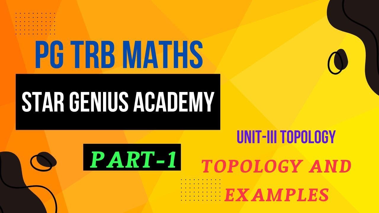 PG TRB MAT TOPOLOGY & EXAMPLE PART 1