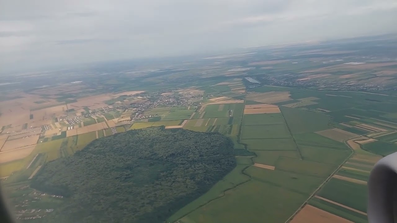 Landing at Bucharest - Otopeni Airport, Romania