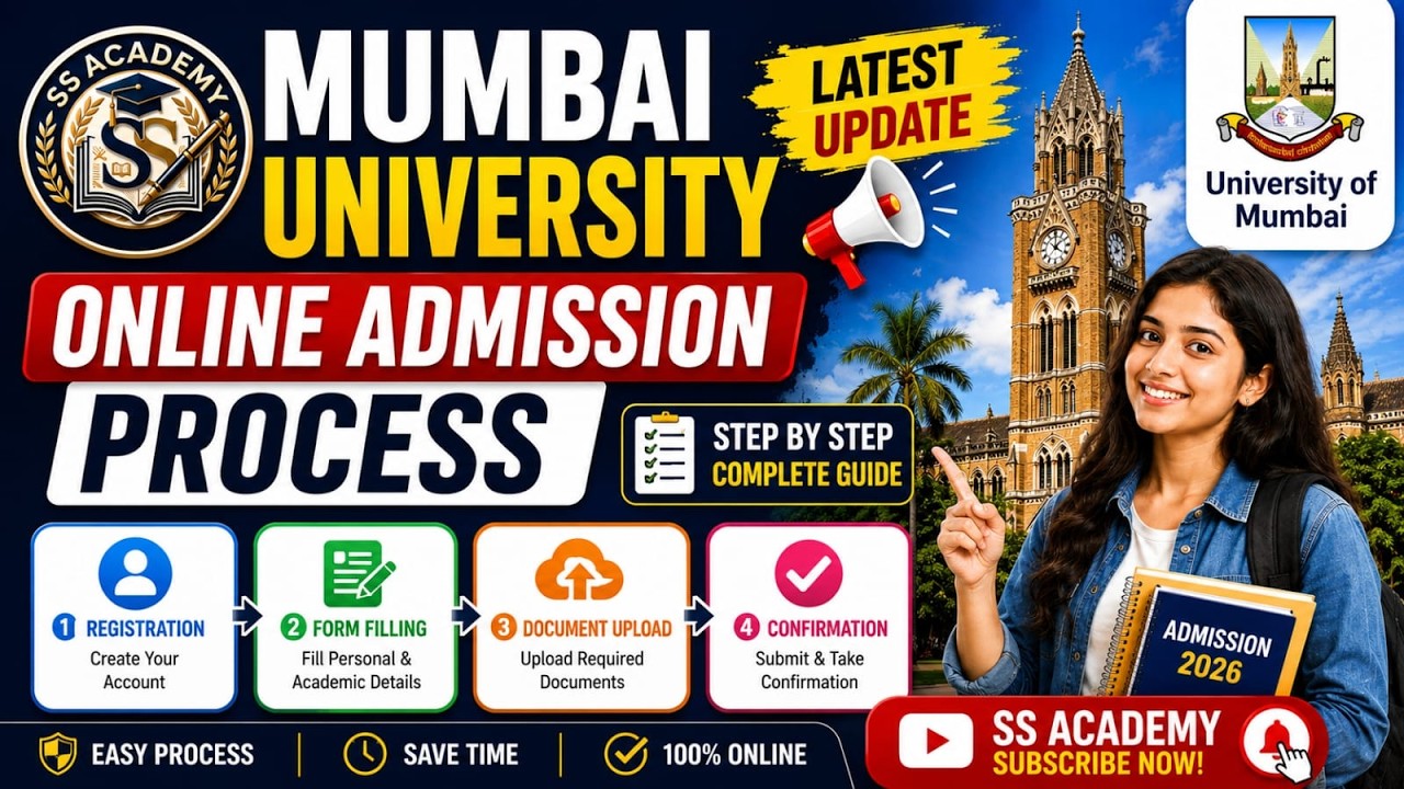 Mumbai University Online Admission Process 2026 🔥 Complete Step-by-Step Guide |