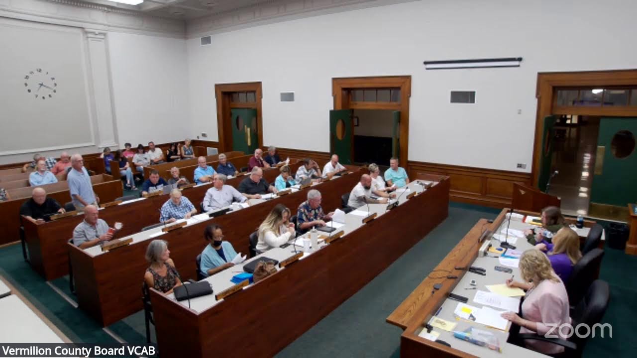 Vermilion County Board Meeting August 12, 2025