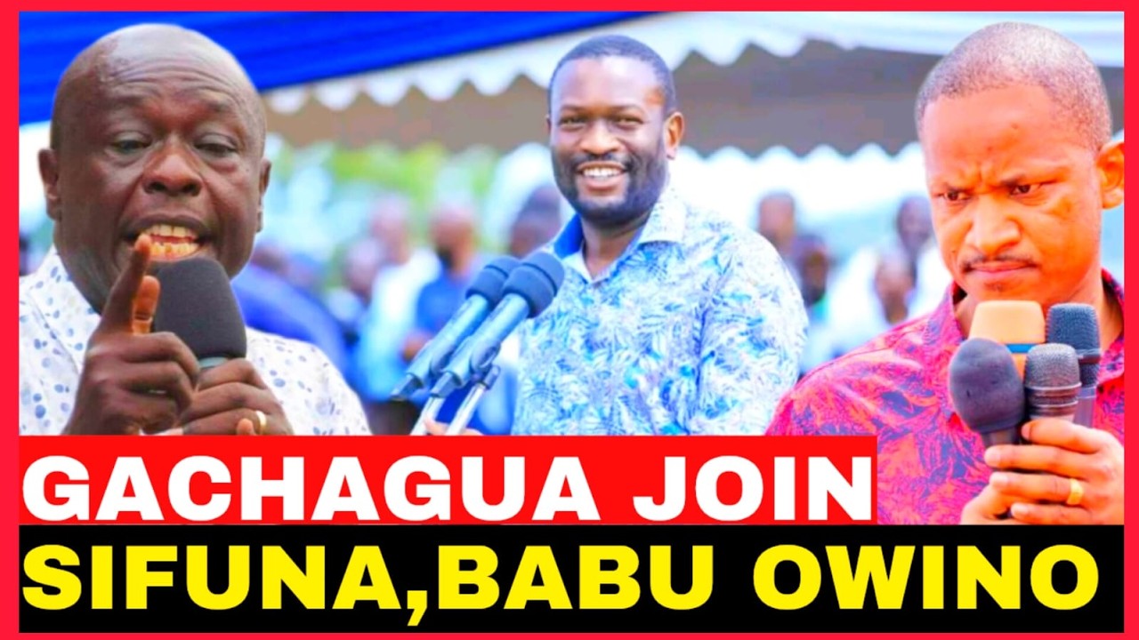 LIVE;GACHAGUA JOIN SIFUNA AND BABU IN KITENGELA ONE TERM DECLARETIONS