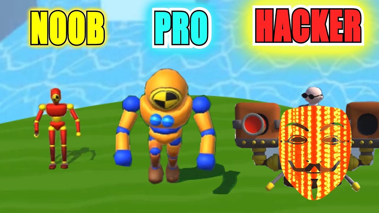 NOOB vs PRO vs HACKER - Knock'em All