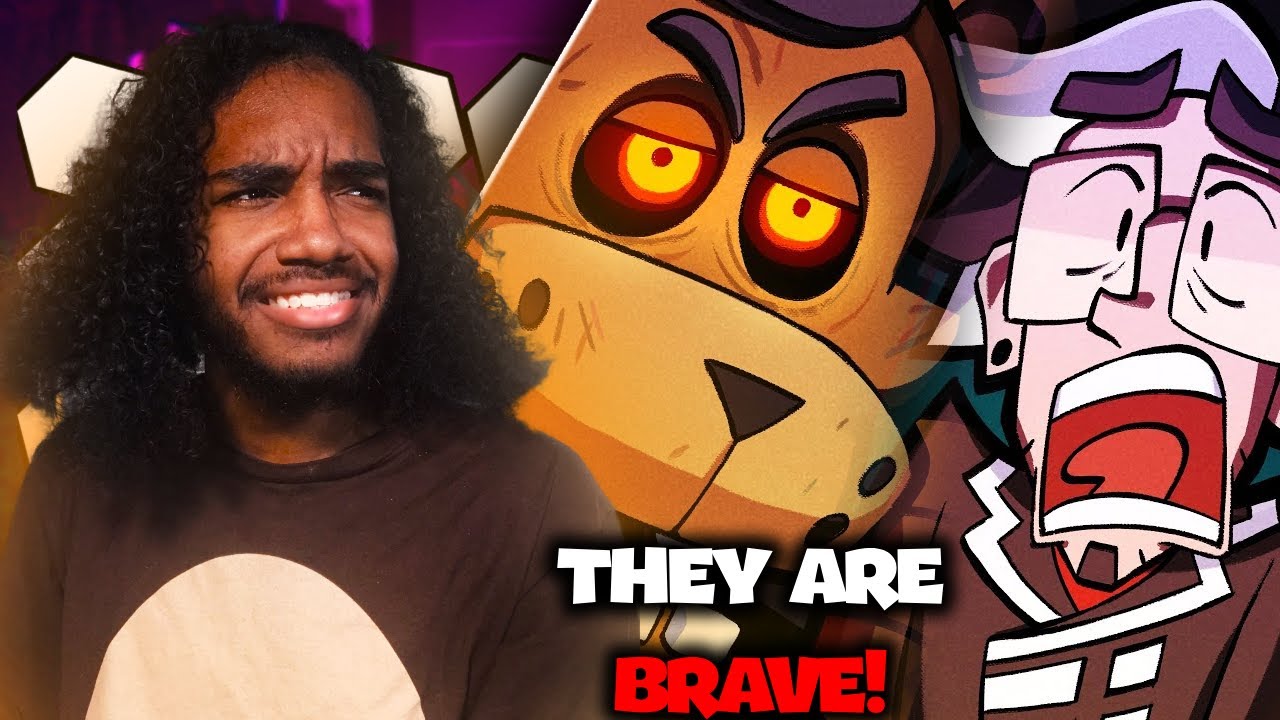 THEY ARE BRAVE! - FNAF Kids Song Animation Reaction (The Chalkeaters, Black Gryph0n, and more)
